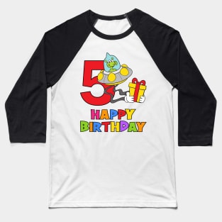 5th Birthday Party 5 Year Old Five Years Baseball T-Shirt